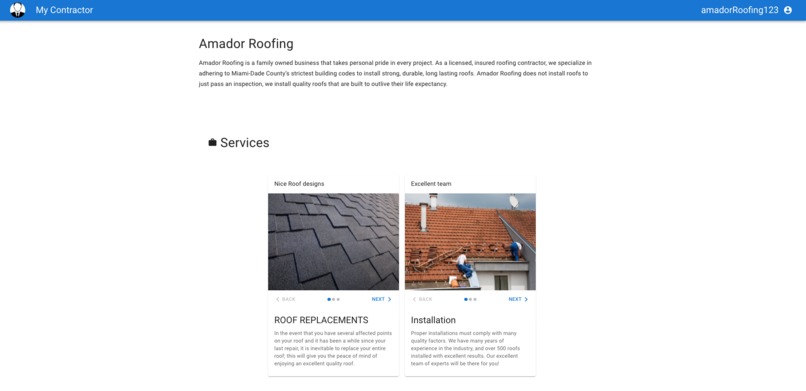 MyContractor – screenshot 1