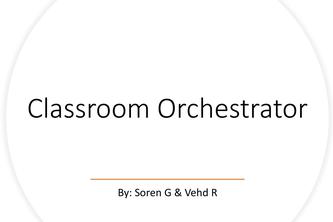 A class orchestration application