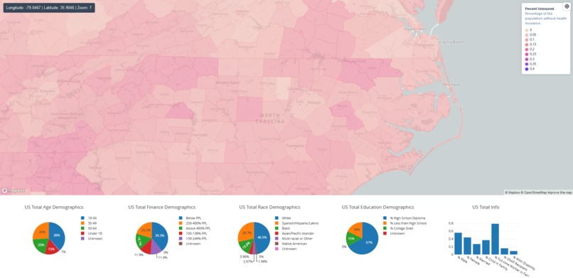 Healthcare Map Visualization – screenshot 1