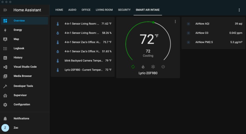 Smart Home Air Intake – screenshot 1