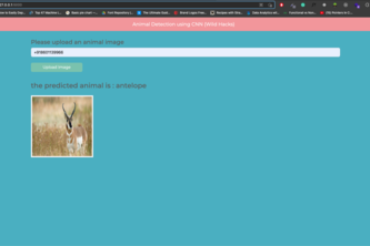 Animal Detection using CNN