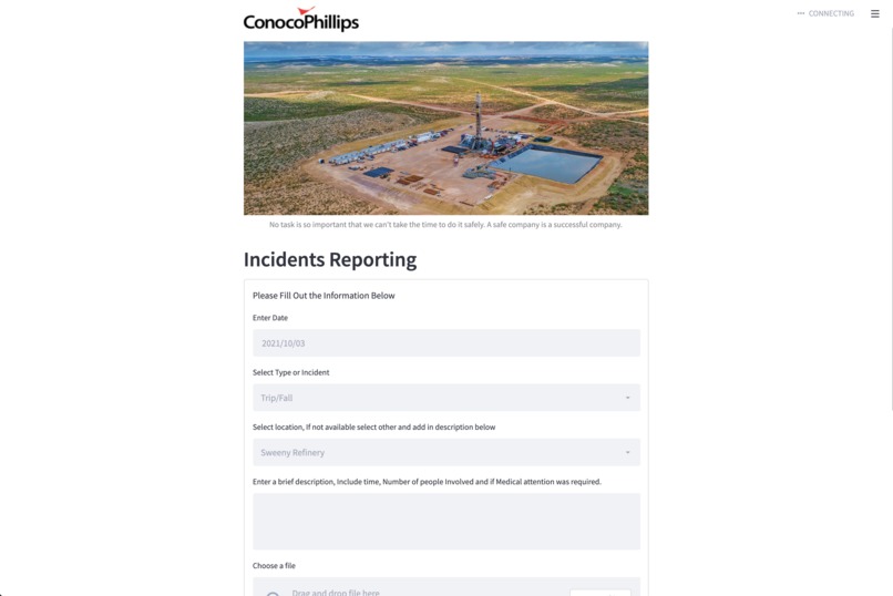 IncidenceReporting – screenshot 1