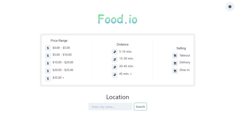 Food.io – screenshot 1