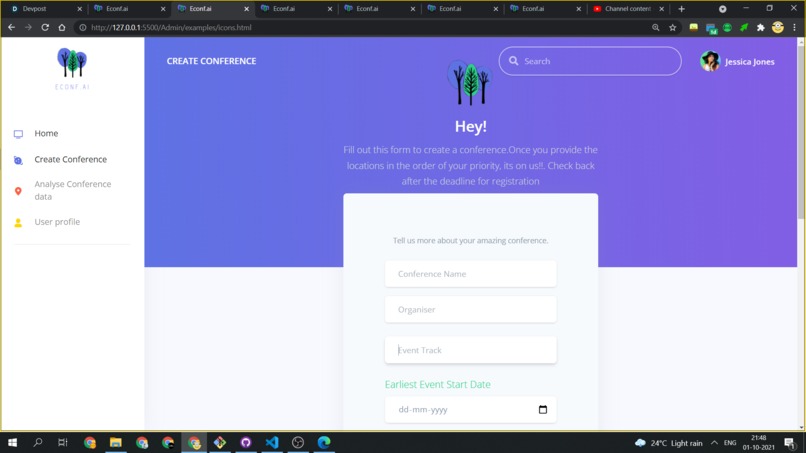 Econf.ai-A mission driven app to make Earth a better place – screenshot 7