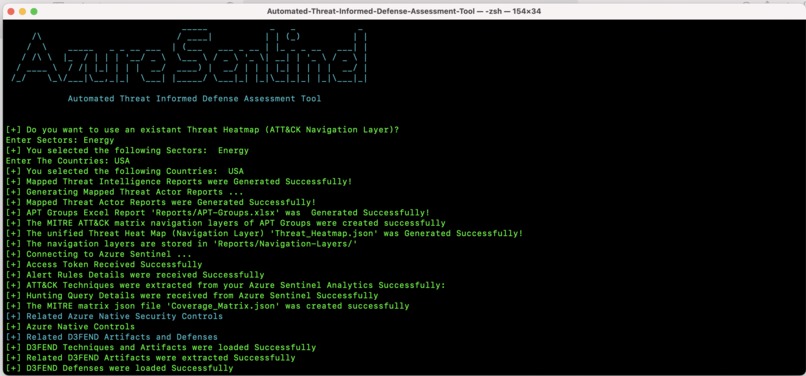 Automated Threat-Informed Defense Assessment Tool – screenshot 3