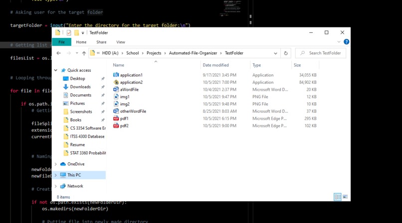 Automated File Organizer  – screenshot 1