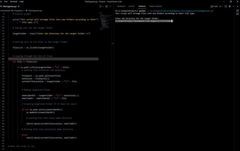 Automated File Organizer  – screenshot 3