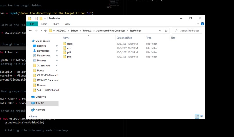 Automated File Organizer  – screenshot 4