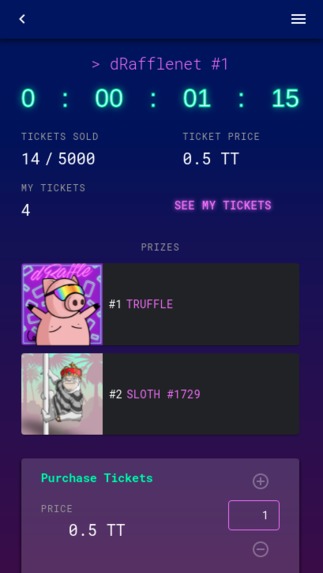 dRaffle Luck Club – screenshot 4