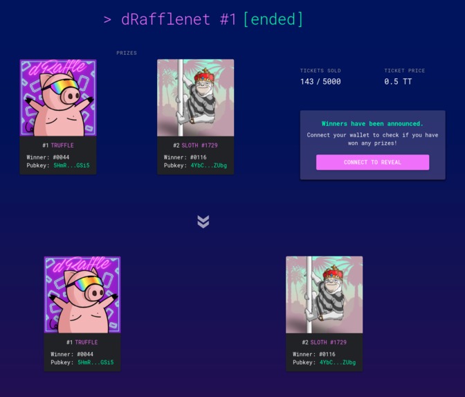 dRaffle Luck Club – screenshot 2