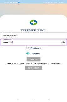TELEMEDICINE APPLICATION – screenshot 2
