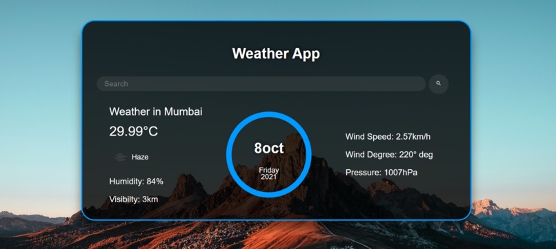 WeatherApp – screenshot 2