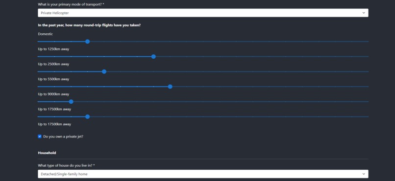 GCEC: Global Carbon Emissions Calculator – screenshot 1
