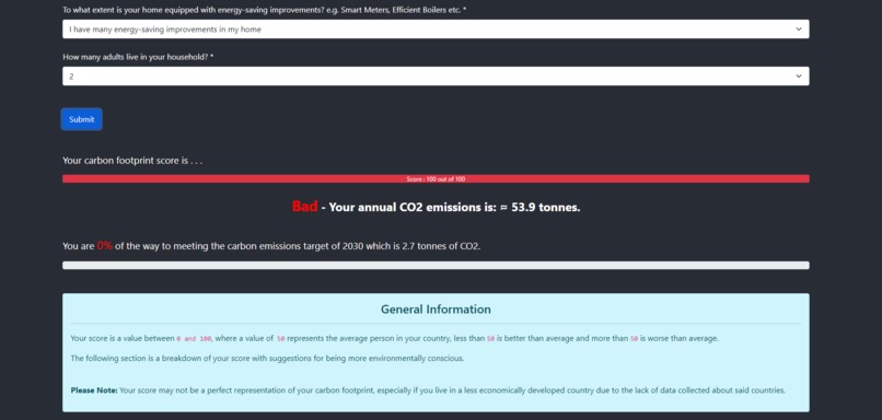 GCEC: Global Carbon Emissions Calculator – screenshot 3