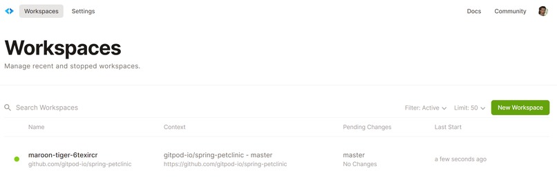 DevSpaces – screenshot 1