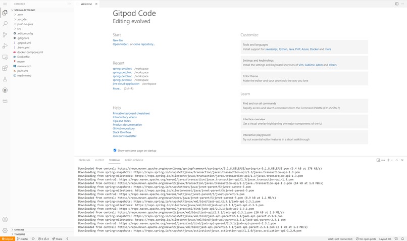 DevSpaces – screenshot 2