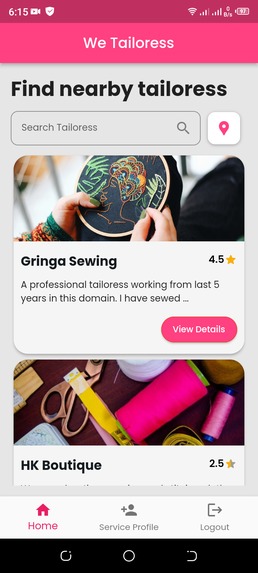 WeTailoress – screenshot 1