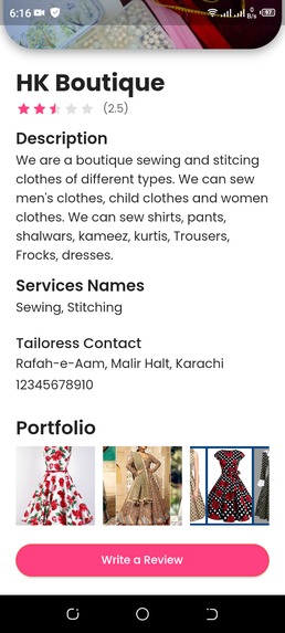 WeTailoress – screenshot 3