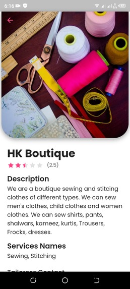 WeTailoress – screenshot 2