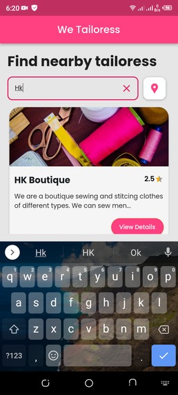 WeTailoress – screenshot 5