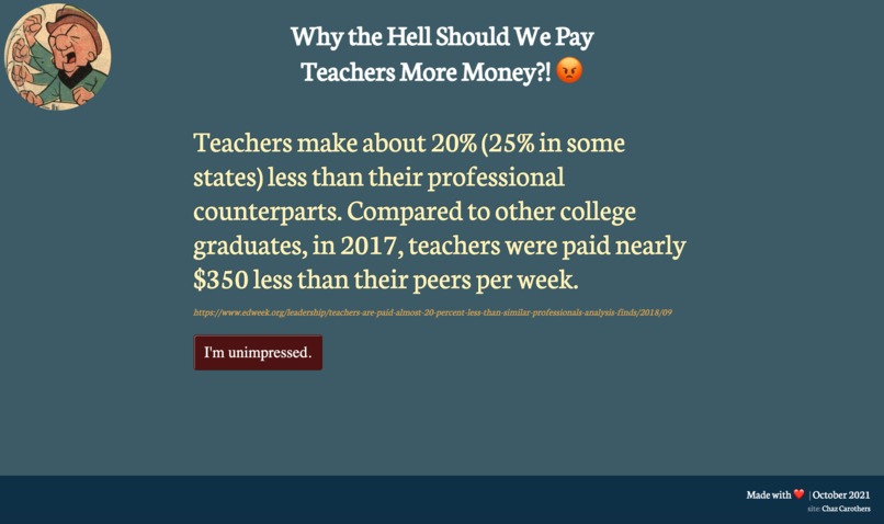 Pay Teachers More – screenshot 2