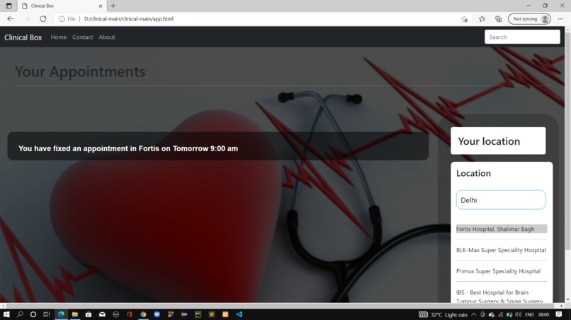 Clinical ChatBot – screenshot 3
