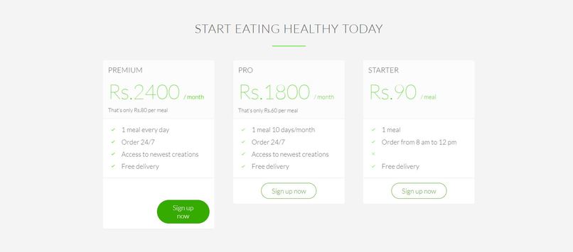Ambrosia.com (Web Application on Track HealthCare) – screenshot 2