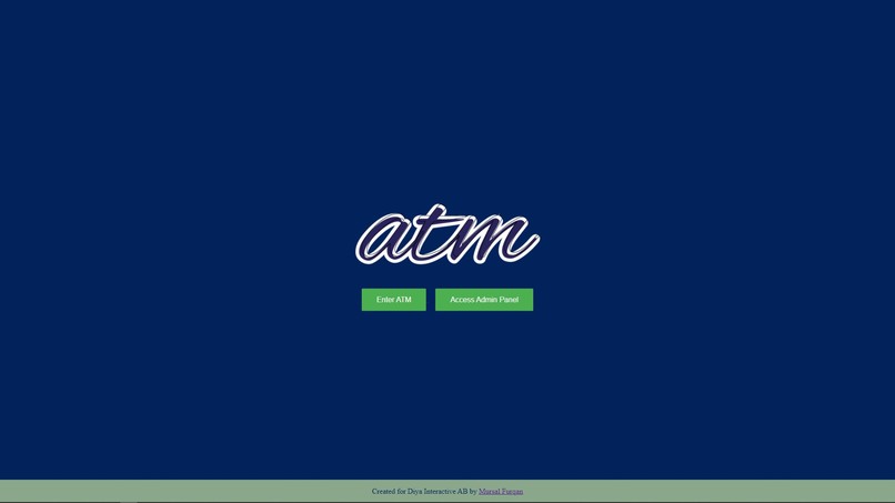 Virtual ATM – screenshot 1