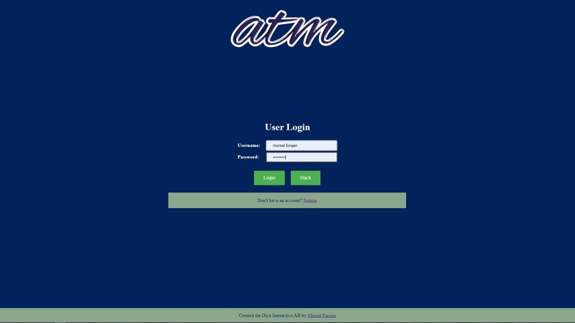 Virtual ATM – screenshot 3
