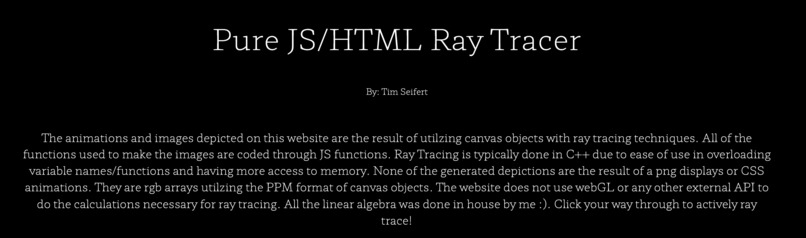 JS Ray Tracing – screenshot 2