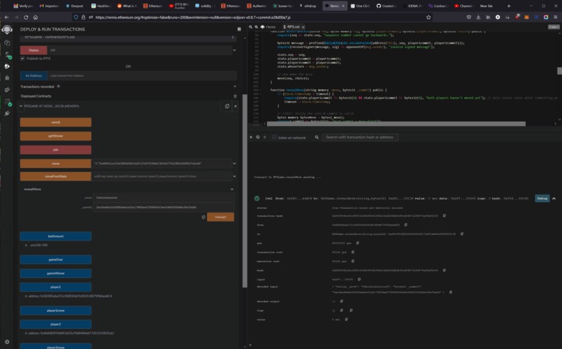 Trust-free Rock Paper Scissors Casino – screenshot 2