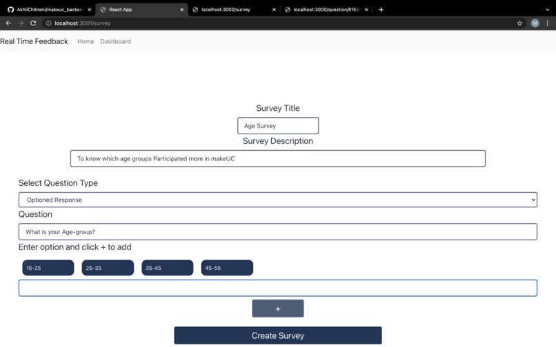 Real Time Feedback – screenshot 2