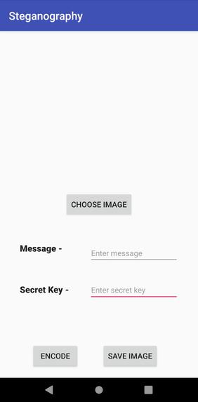 Image Steganography App – screenshot 2