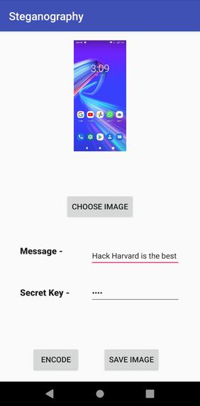 Image Steganography App – screenshot 3