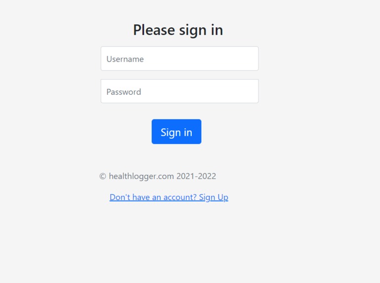 healthlogger.com – screenshot 1