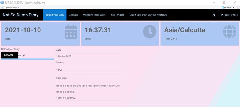 Not So Dumb Diary – screenshot 1