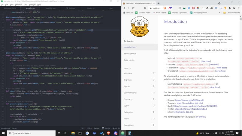 XTZ EzBot – screenshot 6