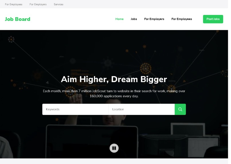 job board  – screenshot 1