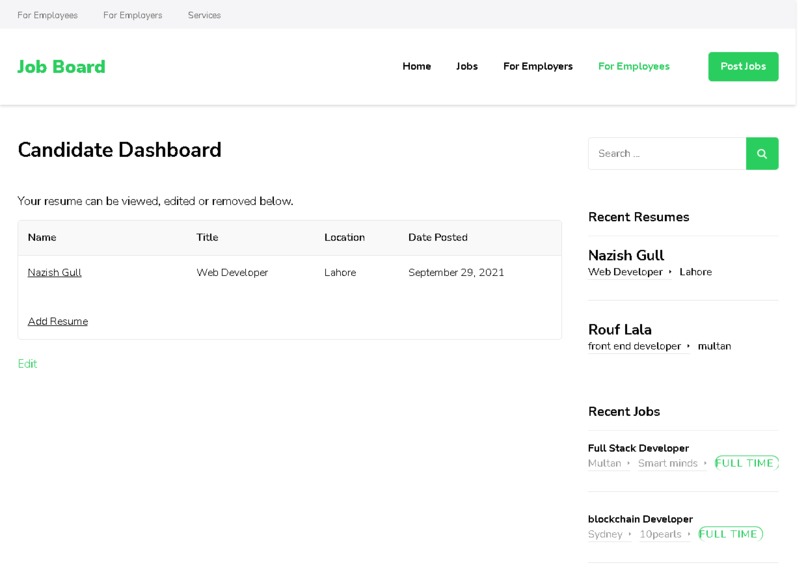 job board  – screenshot 6