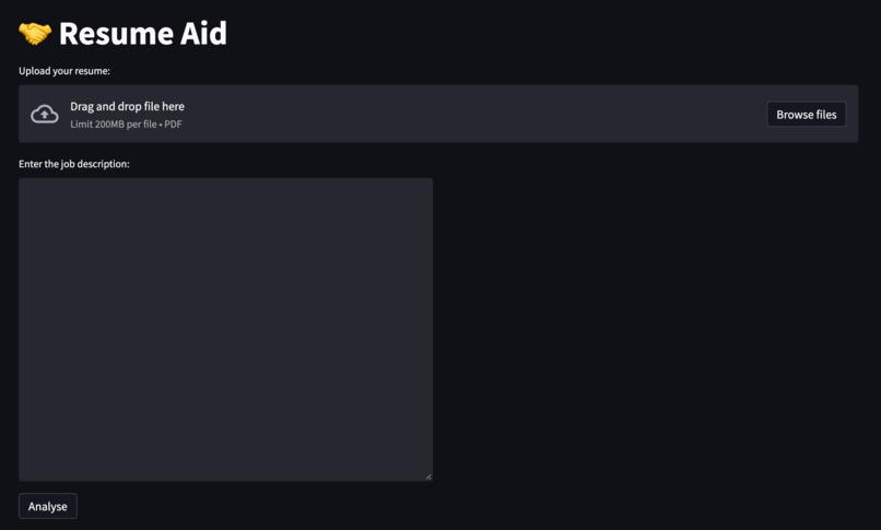 Resume Aid – screenshot 2