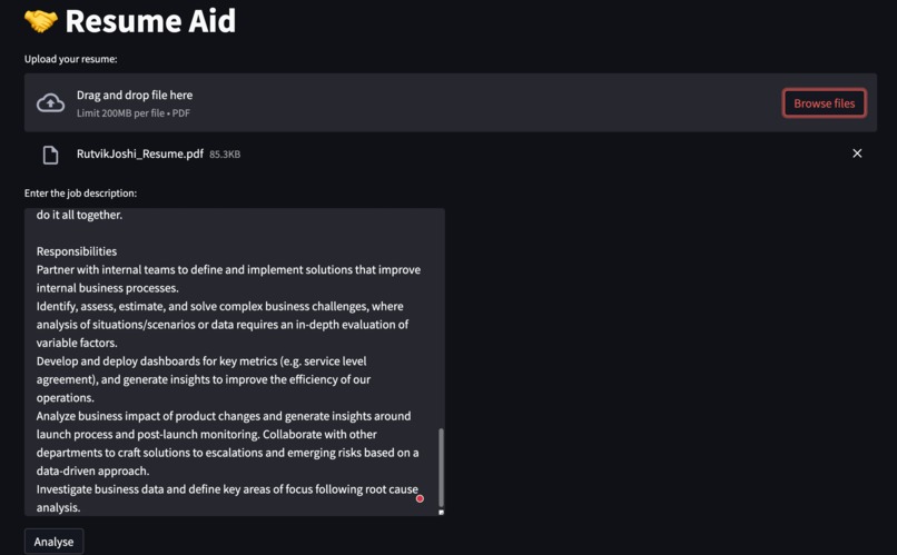 Resume Aid – screenshot 3