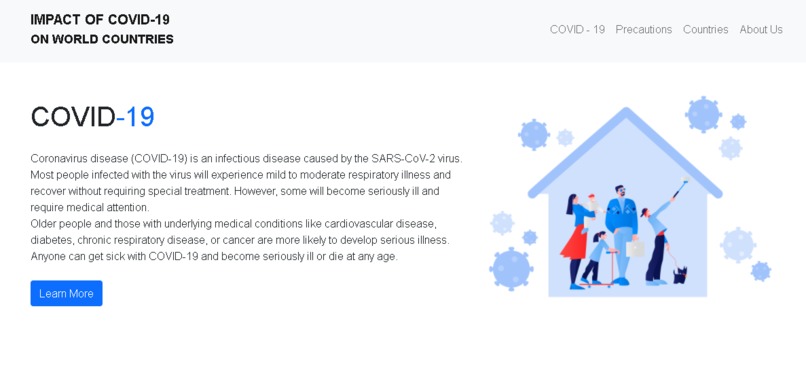 COVID-19 Impact on Countries: Live stats – screenshot 2