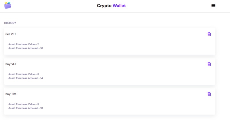 Crypto Wallet – screenshot 2