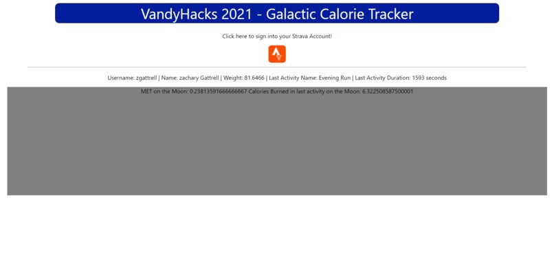 Galactic Calorie Counter – screenshot 1