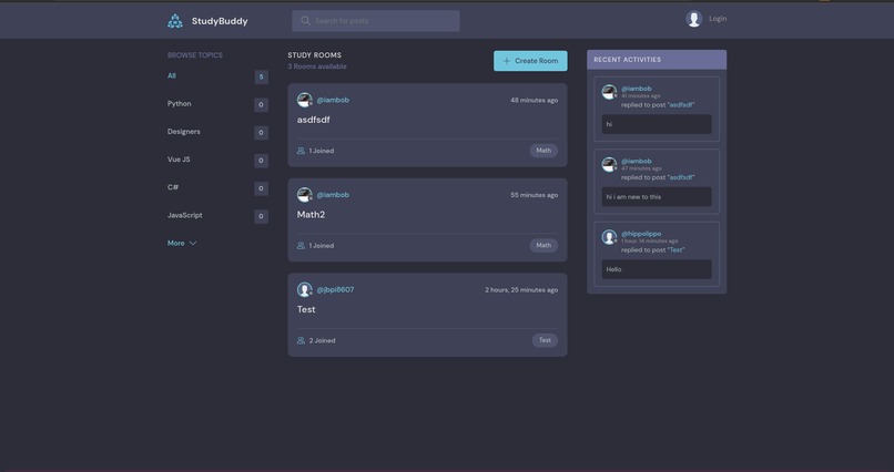 StudyBuddy -  Integration of Technologies  – screenshot 2