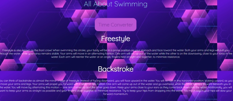 All About Swimming - Themed Project – screenshot 1
