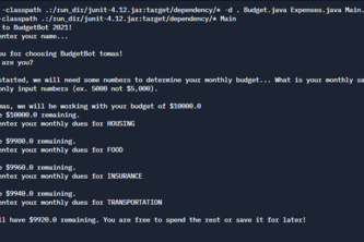 BudgetBot - Expand Your Bounds