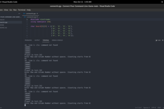 Connect Four Command Line Game
