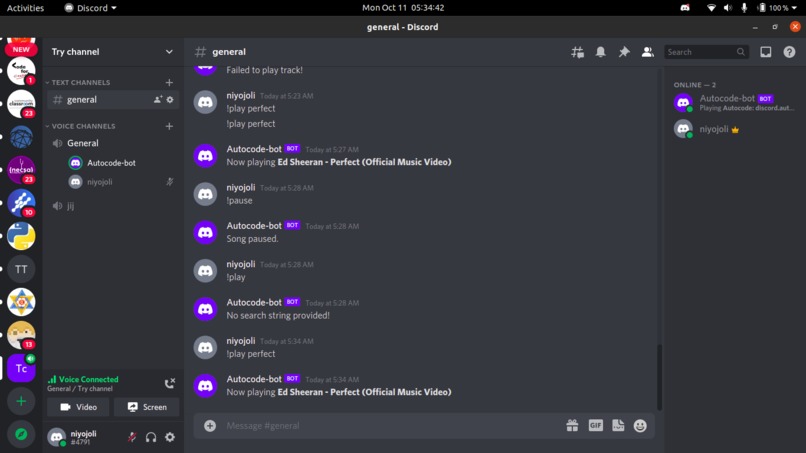 My Music Discord Bot – screenshot 1