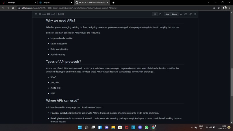 Learn about APIs – screenshot 4
